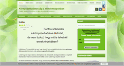 Desktop Screenshot of kornyezettudatoselet.hu